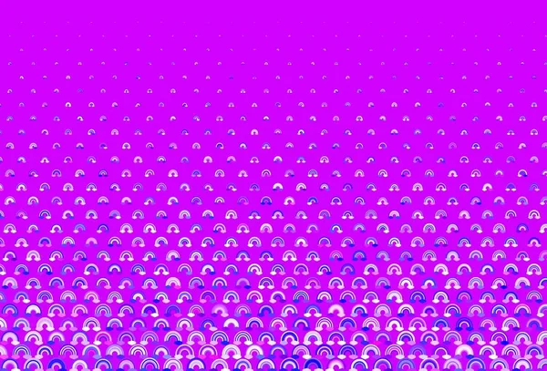 Светло Розовый Синий Радугами Облаками Иллюстрация Изолированными Признаками Радуги Образец — стоковый вектор