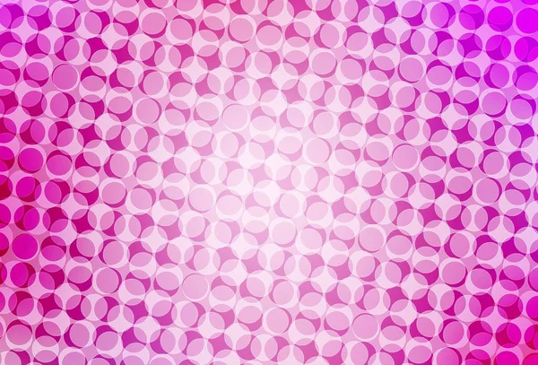 Texture Vectorielle Rose Clair Avec Disques Illustration Avec Ensemble Cercles — Image vectorielle