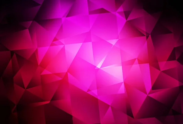 Dark Pink Vektor Abstraktní Mozaiky Pozadí Kreativní Ilustrace Polotónovém Stylu — Stockový vektor