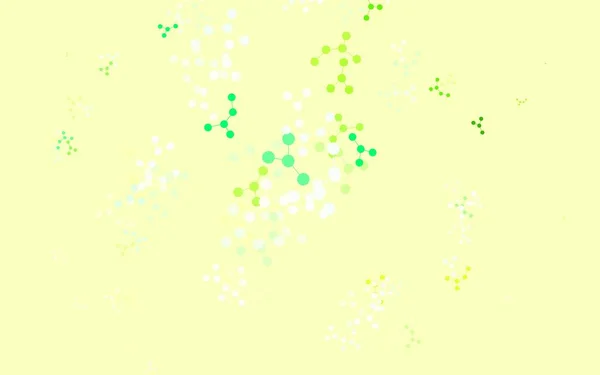Světle Zelená Žluté Vektorové Pozadí Formami Umělé Inteligence Barevná Struktura — Stockový vektor