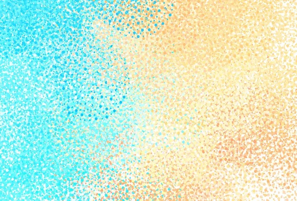 Светло Синий Желтый Векторный Фон Пятнами Абстрактная Иллюстрация Цветными Пузырями — стоковый вектор