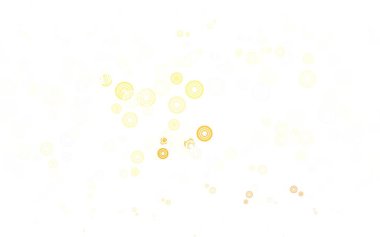 Küreli hafif turuncu vektör deseni. Renkli su damlaları olan modern soyut çizimler. Güzel web siteleri için desen.