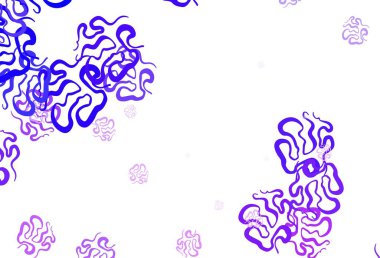 Açık Mor, soyut şekilli pembe vektör arkaplan. Soyut tarzda rengarenk gradyan şekilleri olan bir resim. Web siteniz için basit tasarım.