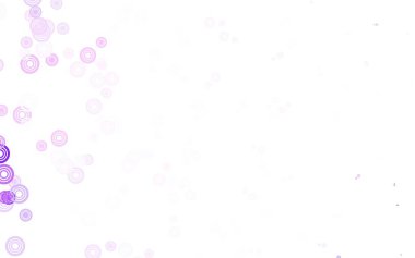 Lekeli açık mor vektör arkaplan. Bulanık dekoratif tasarım baloncuklu soyut tarzda. Güzel web siteleri için desen.