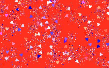 Soyut şekilli açık mor vektör arkaplanı. Rastgele şekillerle soyut tarzda dekoratif tasarım. Duvar kağıtları için zarif tasarım.