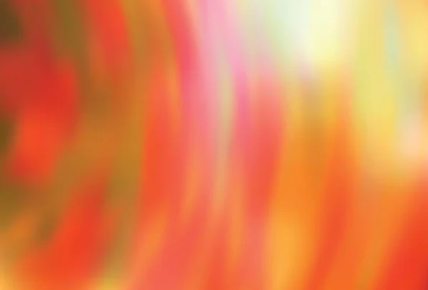 Ljusröd Gul Vektor Färgglada Suddig Bakgrund Färgglad Abstrakt Illustration Med — Stock vektor