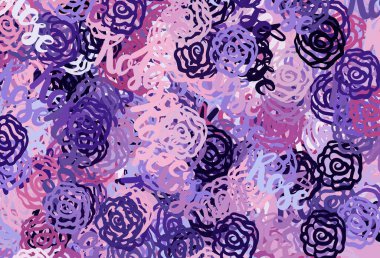 Açık Mor, soyut şekilli pembe vektör dokusu. Soyut tarzda rengarenk gradyan şekilleri olan bir resim. İşiniz için en iyi akıllı tasarım.