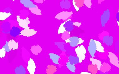 Açık mavi, soyut şekilli kırmızı vektör dokusu. Renkli rastgele şekillerle modern soyut illüstrasyon. Kartvizitiniz için modern tasarım.