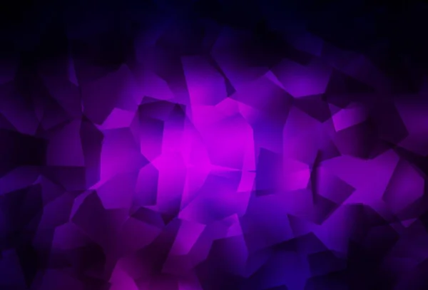 Vetor Roxo Escuro Brilhando Fundo Triangular Ilustração Poligonal Brilhante Que — Vetor de Stock