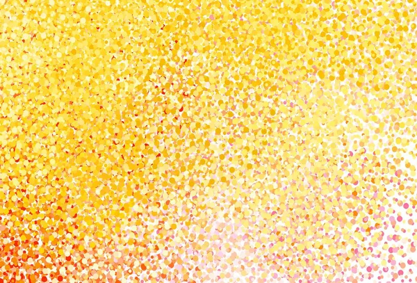 Hellrosa Gelber Vektorhintergrund Mit Punkten Illustration Mit Einer Reihe Leuchtender — Stockvektor