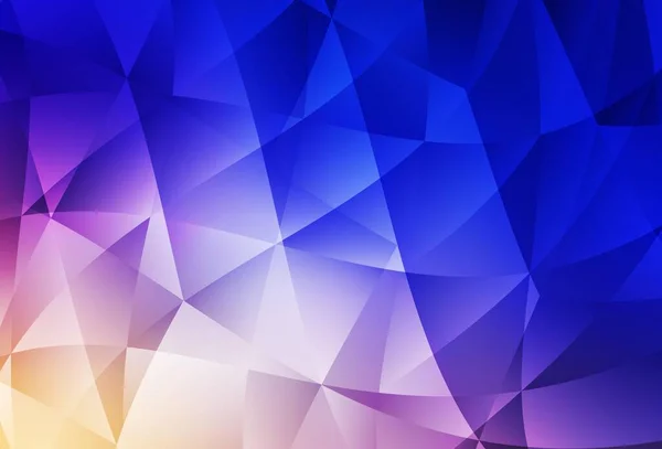 Rose Pâle Fond Polygonal Vecteur Bleu Illustration Colorée Brillante Avec — Image vectorielle