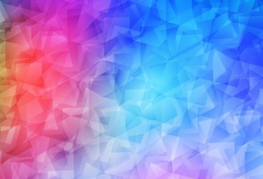 Açık Çokrenkli vektör düşük polimerli doku. Çokgen şekilli bir örnek. İş tasarımınız için yepyeni bir tarz.