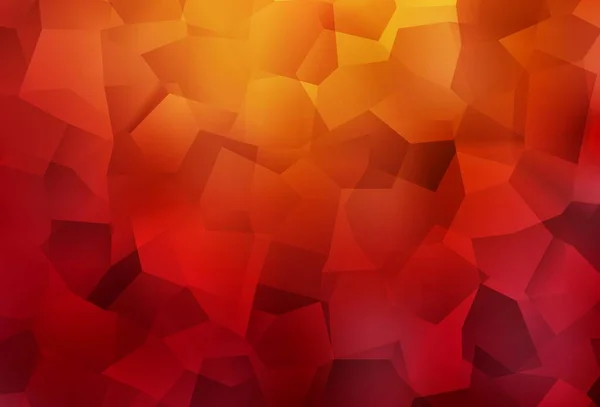 Rouge Foncé Motif Vectoriel Jaune Avec Des Formes Aléatoires Illustration — Image vectorielle