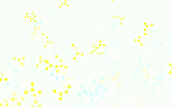 Azul Claro Textura Vectorial Amarilla Con Concepto Inteligencia Artificial Ilustración — Archivo Imágenes Vectoriales