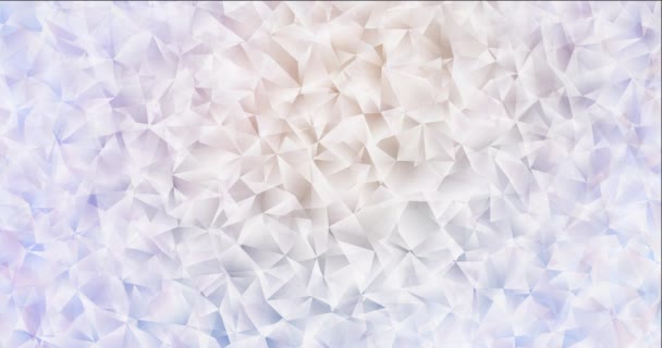 4K slingrande ljus lila polygonal abstrakt film. — Stockvideo