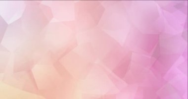 4K açık pembe, çokgen şekilli sarı video.