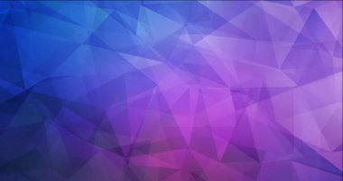 4K koyu pembe, mavi çokgen video örneği.