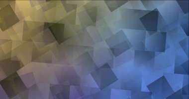 4K açık mavi, eşkenar dörtgenli sarı video görüntüsü.