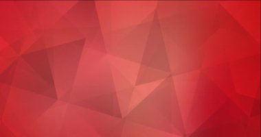 4K açık kırmızı çokgen video görüntüsü.
