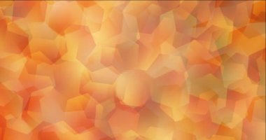 Altıgen şekilli açık turuncu video 4K döngüsü.
