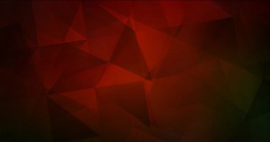 4K koyu yeşil, kırmızı çokgen video görüntüsü.