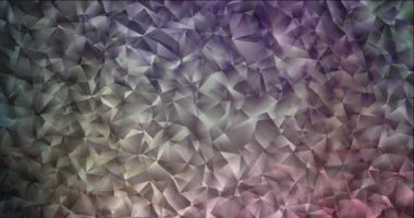 4K koyu pembe, yeşil çokgen soyut animasyon.