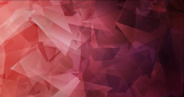 4K açık pembe, kırmızı çokgen akış videosu.