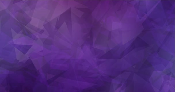 Animación abstracta poligonal púrpura oscura en bucle 4K. — Vídeos de Stock