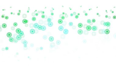 Açık yeşil, noktalı sarı vektör arkaplan. Renkli su damlaları olan modern soyut çizimler. İş ilanınız için tasarım.