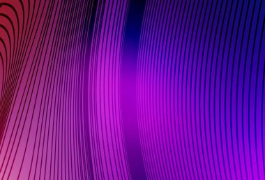 Açık Mor, eğri çizgileri olan pembe vektör düzeni. Eğri şekilli yepyeni renkli bir tasvir. Web siteniz için soyut tasarım.