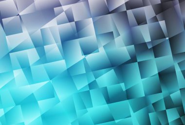 Açık Pembe, mavi vektör arka planı çokgen biçiminde. Dikdörtgen şekilli soyut çizimler. Reklamlar için desen.