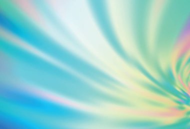 Açık mavi, yeşil vektör parlak soyut düzen. Soyut ve gradyan renkte renkli çizimler. İş tasarımınız için yeni biçim.