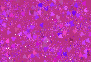 Açık Mor, soyut şekilli pembe vektör arkaplan. Soyut gradyan şekilli basit renkli çizimler. İşiniz için en iyi akıllı tasarım.