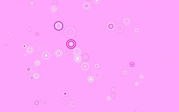 Light Pink Red Vector Background Bubbles Blurred Bubbles Abstract Background — Stock Vector