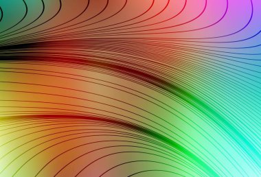 Wry çizgileri olan çok renkli ışık vektör deseni. Değişken çizgileri olan renkli soyut çizimler. İşiniz için en iyi tasarım.