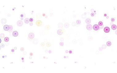 Açık mavi, küreli kırmızı vektör deseni. Bulanık yağmur damlaları olan soyut bir çizim. Güzel web siteleri için desen.