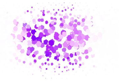 Soyut formlarla açık mor vektör dokusu. Soyut tarzda rengarenk gradyan şekilleri olan bir resim. Bir cep telefonu için arka plan.