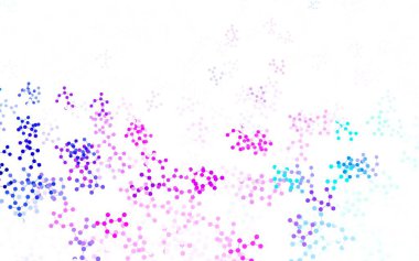 Yapay zekanın formlarıyla ışık çok renkli vektör arkaplanı. Parlak renkli bir illüstrasyon ve yapay zekanın gerçek yapısı. Teklif verilerinin tanıtımı için akıllı tasarım.