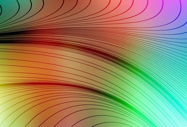 Wry çizgileri olan çok renkli ışık vektör deseni. Değişken çizgileri olan renkli soyut çizimler. İşiniz için en iyi tasarım.
