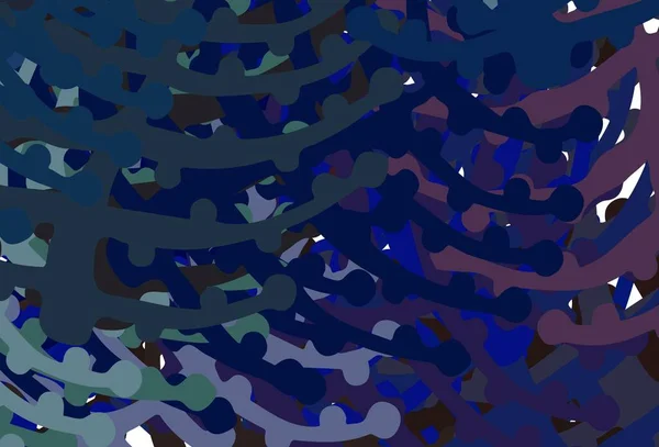 Світло Блакитна Червона Векторна Текстура Абстрактними Формами Барвисті Хаотичні Форми — стоковий вектор