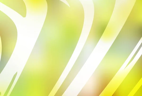 Lichtgroen Gele Vector Glanzend Abstract Decor Een Elegante Heldere Illustratie — Stockvector