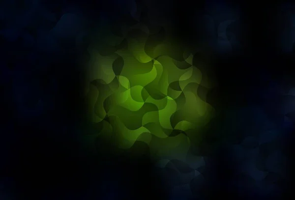 Modèle Vectoriel Vert Foncé Avec Lignes Illustration Dégradée Colorée Dans — Image vectorielle