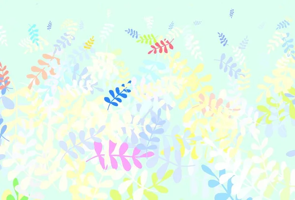 Leichtes Mehrfarbiges Vektordesign Mit Blättern Moderne Geometrisch Abstrakte Illustration Mit — Stockvektor