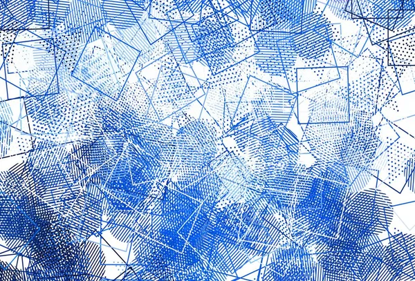 Daireleri, çizgileri, dikdörtgenleri olan açık gri vektör düzeni. Çemberler, üçgenler ve küplerle soyut gradyan çizimi. Reklamlarınız için akıllı tasarım.