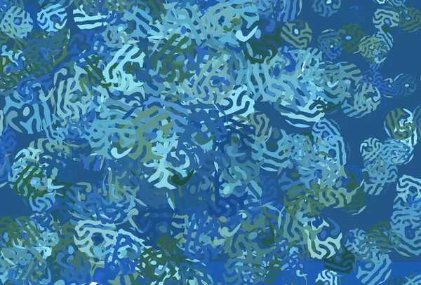 Світло Блакитна Зелена Векторна Текстура Абстрактними Формами Ілюстрація Барвистими Градієнтними — стоковий вектор