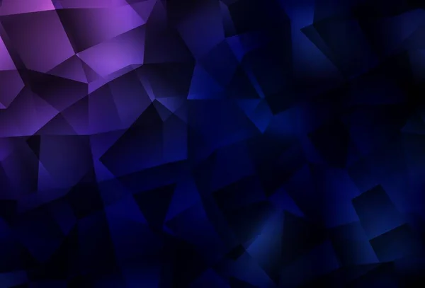 深紫色 粉色矢量梯度三角形模板 显示由三角形组成的多边形图解 全新的商业设计风格 — 图库矢量图片
