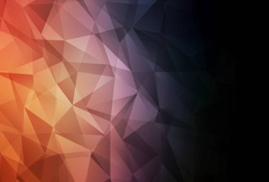 Koyu mavi, sarı vektör eğimli üçgen dokusu. Origami stilinde gradyan ile yaratıcı geometrik illüstrasyon. İşiniz için en iyi üçgen tasarım.