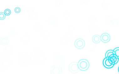 Kabarcıklı hafif BLUE vektör arkaplanı. Renkli su damlaları olan modern soyut çizimler. Poster ve web siteleri için tasarım.