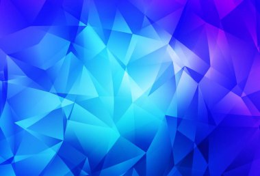Açık pembe, mavi vektör soyut çokgen desen. Origami stilinde gradyan ile yaratıcı geometrik illüstrasyon. Dizaynınız için üçgen desen.