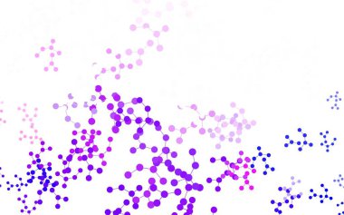 Açık mavi, yapay zeka yapısına sahip kırmızı vektör şablonu. Soyut şablondaki yapay zeka şekilleriyle parlayan illüstrasyon. Teklif verilerinin tanıtımı için akıllı tasarım.